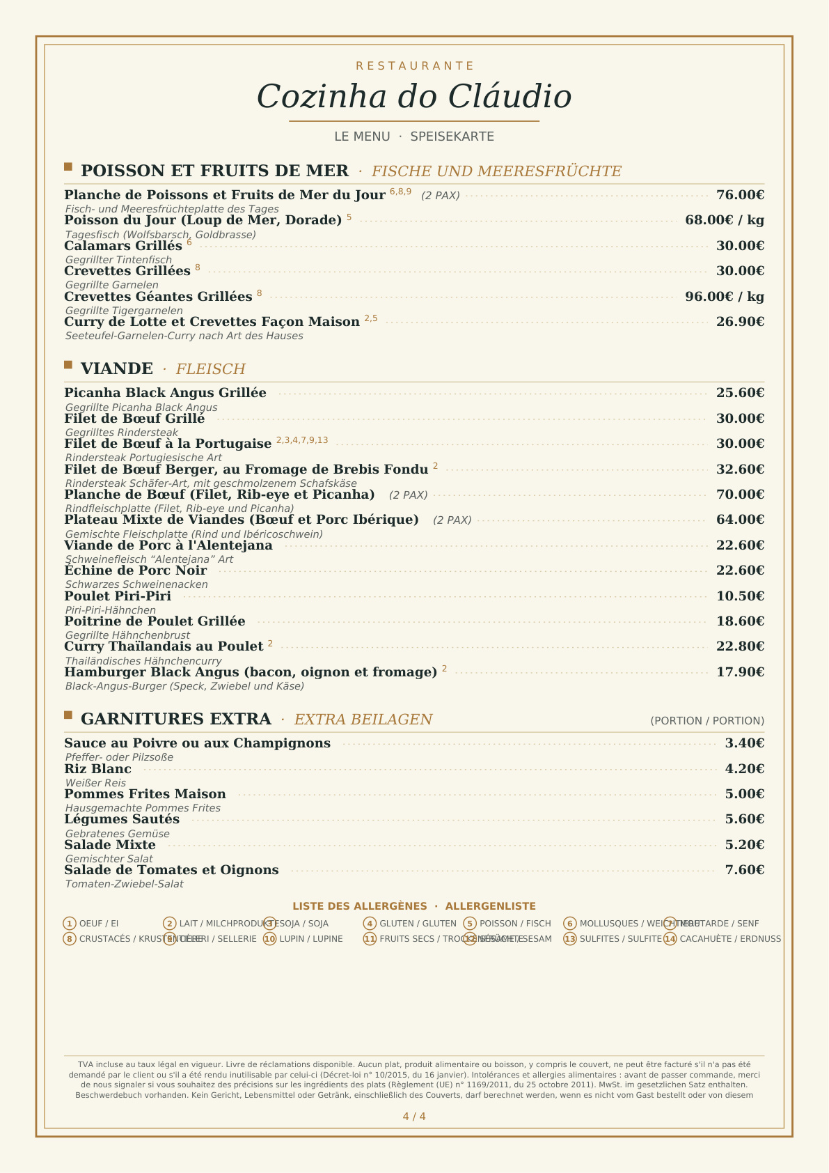 Menu página 4